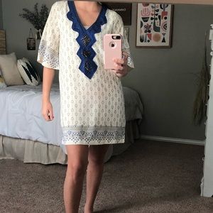 Aztec print shift dress!